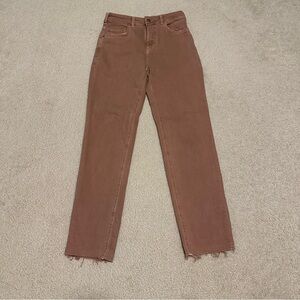 Pilcro vintage straight chocolate brown jeans size 25